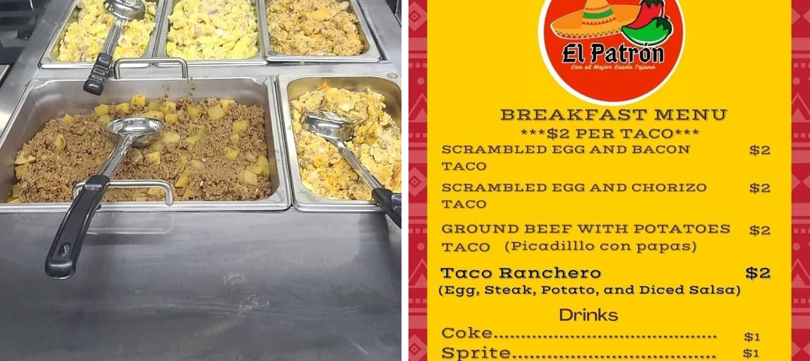 Taqueria EL Patron Menu