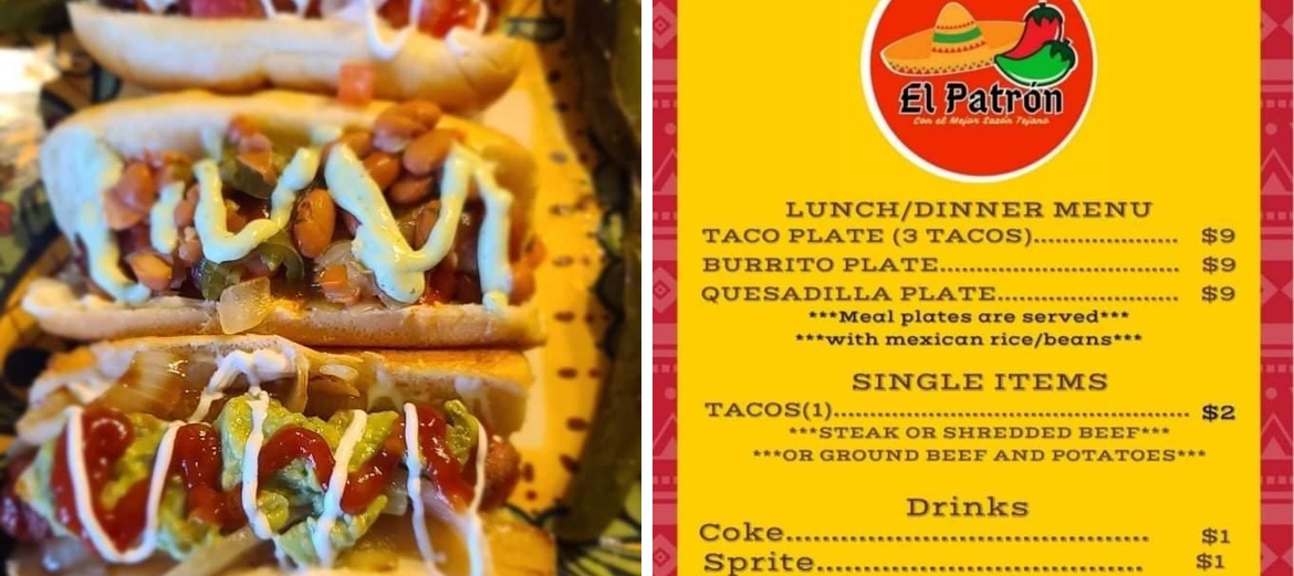 Taqueria EL Patron Menu